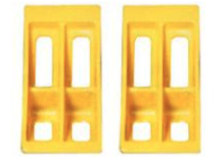 Copperloy WCU Cast Aluminum Wheel Chock (Unpainted)