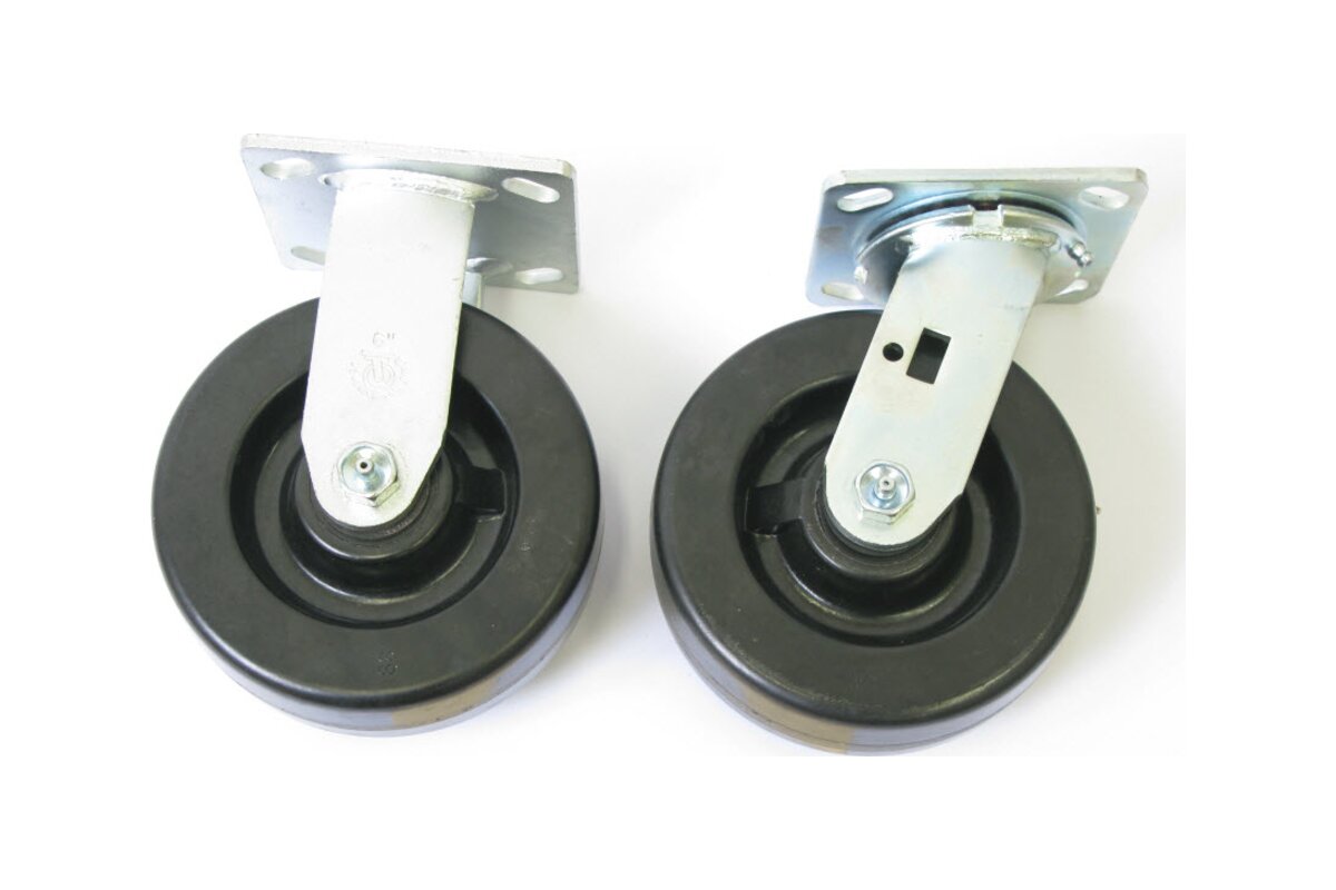 Wesco 8 in. pneumatic caster set