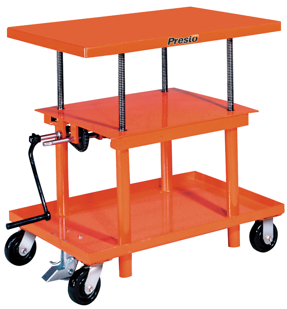 Presto P Series Mechanical Post Lift — P2436, 2,000 lb, 24" × 36" Platform