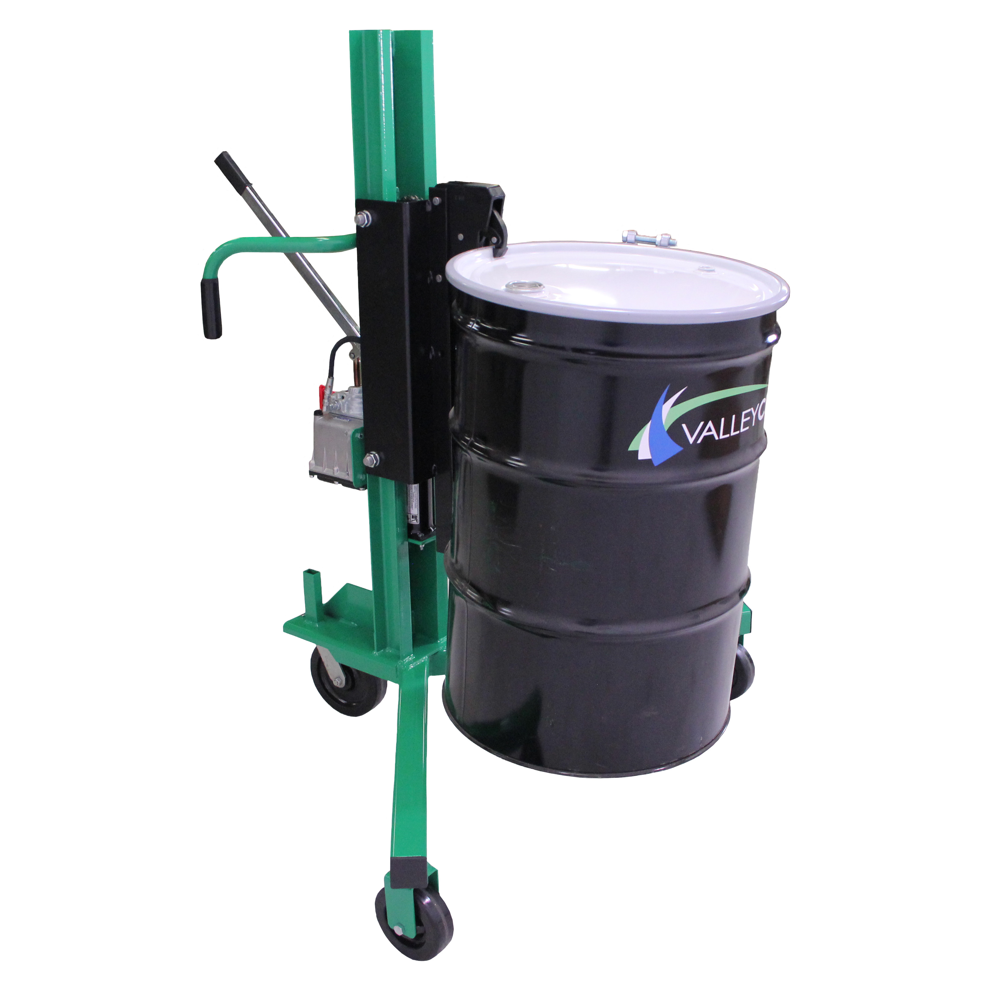 Valley Craft Drum Industrial Lift & Transporter - Beak Connection, 800 lb. Capacity, used w/ Steel/Plastic/Fiber Drums